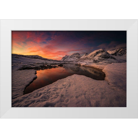 Good Morning White Modern Wood Framed Art Print by Hoffmann, Raymond