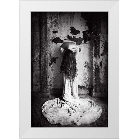 The Origins White Modern Wood Framed Art Print by Bolgov, Ruslan