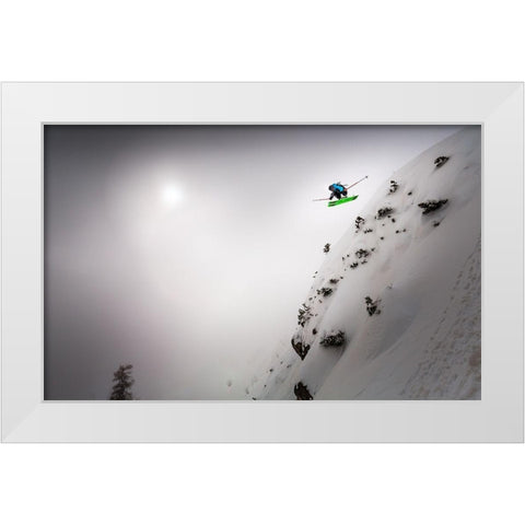 Freedom White Modern Wood Framed Art Print by Bertoncelj, Sandi