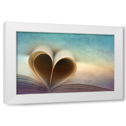 A Love Story White Modern Wood Framed Art Print by Hennen, Marcus