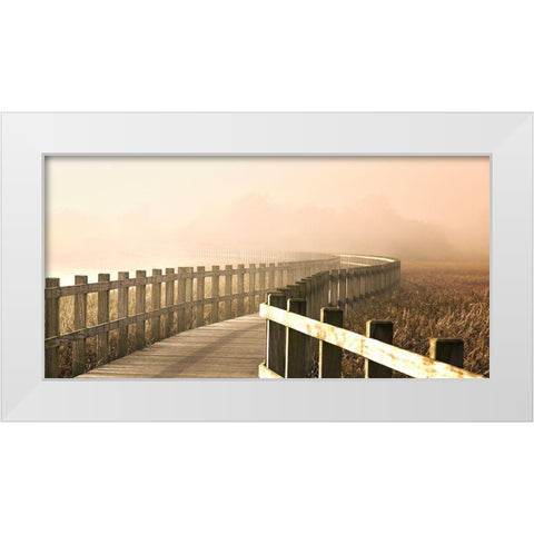 The Path Gets Brighter. White Modern Wood Framed Art Print by Londal, Leif