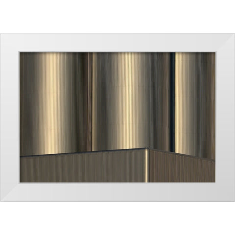 Tanks White Modern Wood Framed Art Print by Hawerkamp, Hans-Wolfgang