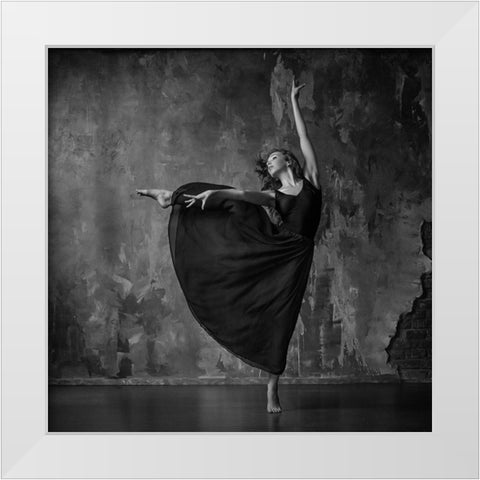 Untitled White Modern Wood Framed Art Print by Shestopalov, Constantin