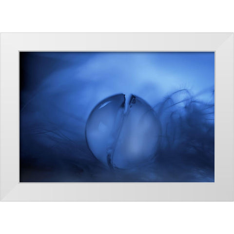 Cracks White Modern Wood Framed Art Print by Westum, Heidi
