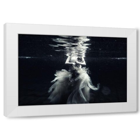 Hagia... White Modern Wood Framed Art Print by Afandi, Yusuf
