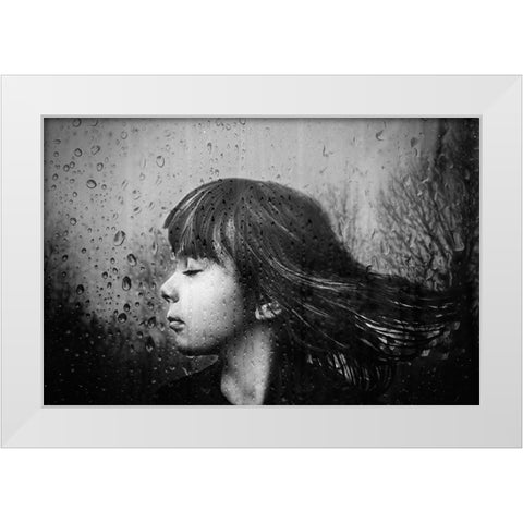 Wind White Modern Wood Framed Art Print by Ignatova, Desislava