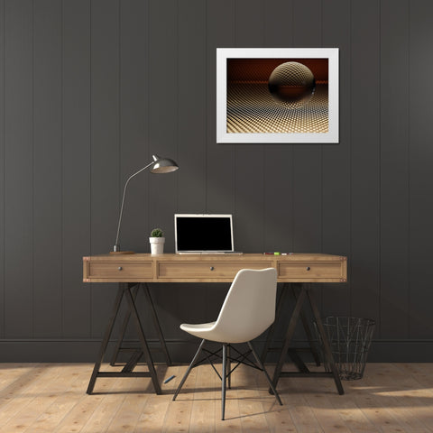 Midnight White Modern Wood Framed Art Print by Westum, Heidi