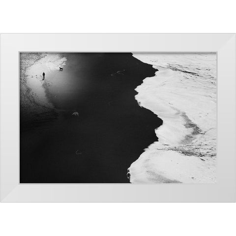 Guess Things Happen That Way White Modern Wood Framed Art Print by Correia, Rui