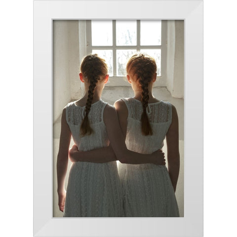 Soul Sisters White Modern Wood Framed Art Print by Belzon, Carine