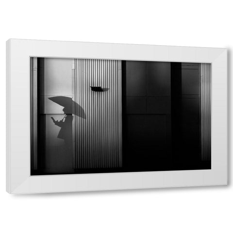 The Shadow Side White Modern Wood Framed Art Print by Hashimoto, Tetsuya