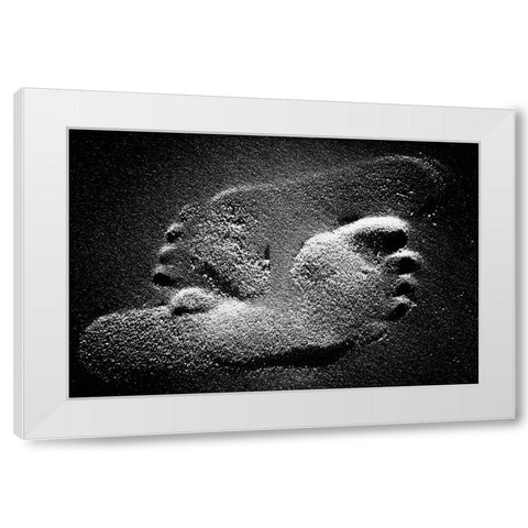 69 Feet White Modern Wood Framed Art Print by C Neale, Michael