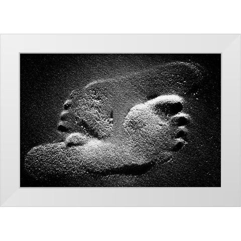 69 Feet White Modern Wood Framed Art Print by C Neale, Michael