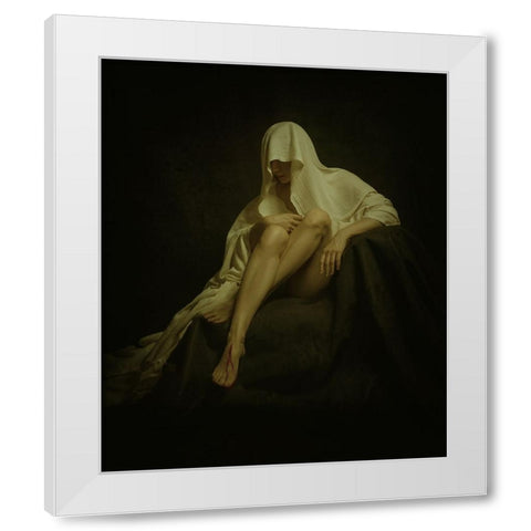 Untitled White Modern Wood Framed Art Print by Shevchenko, Yuri