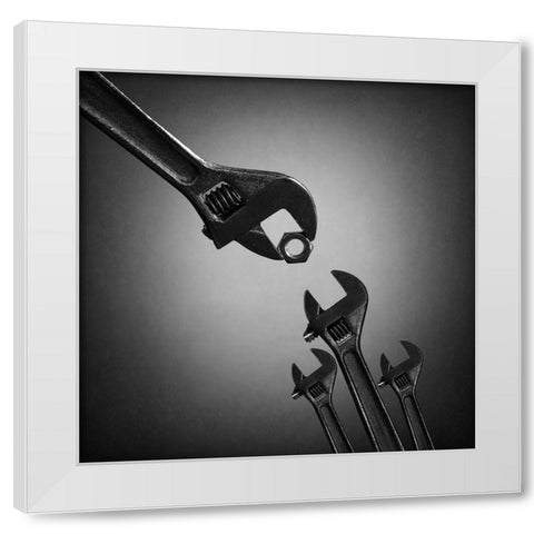 The Nestlings 2. Qthe Natural Selectionq Or Qthe Cuckoo Birdq White Modern Wood Framed Art Print by Ivanova, Victoria