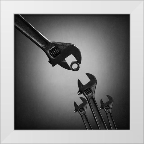 The Nestlings 2. Qthe Natural Selectionq Or Qthe Cuckoo Birdq White Modern Wood Framed Art Print by Ivanova, Victoria