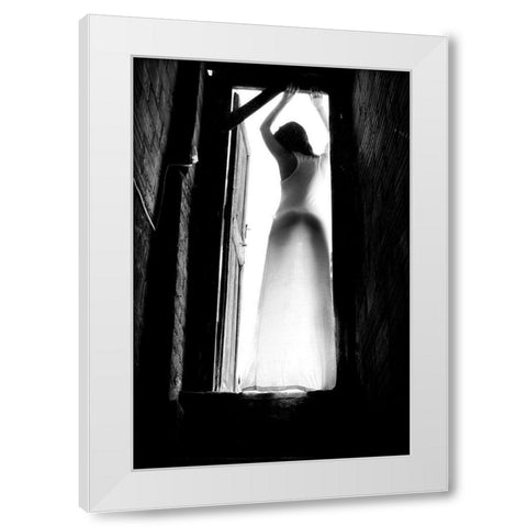 Welcoming Sunshine White Modern Wood Framed Art Print by Mest, Olga