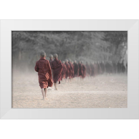 Every Day Trip White Modern Wood Framed Art Print by Poniewierski, Aleksander