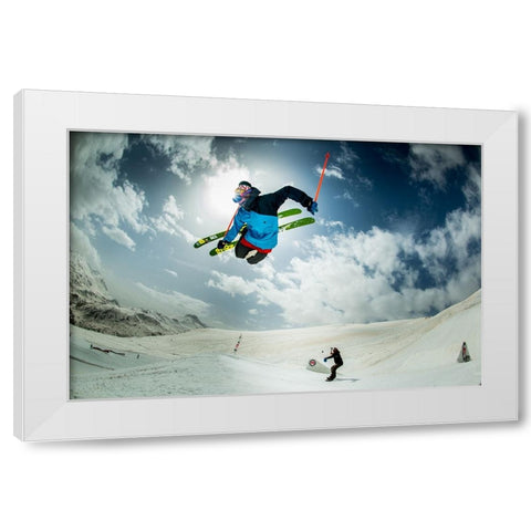 Local Ema Galli  Performing... White Modern Wood Framed Art Print by Verbiest, Eric