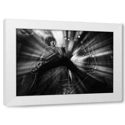 Untitled White Modern Wood Framed Art Print by Nakamatsu, Kenji