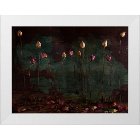 Lees Of Life White Modern Wood Framed Art Print by Nataly, Golubeva