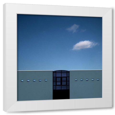 Ten Small Windows White Modern Wood Framed Art Print by Claes, Gilbert