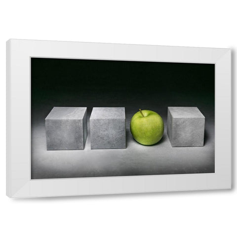 In Between White Modern Wood Framed Art Print by Verot, Christophe