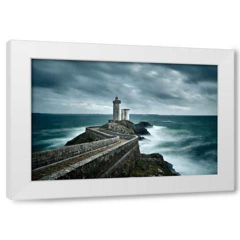 Resistance White Modern Wood Framed Art Print by Denis