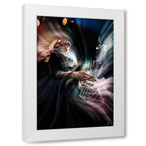 Like A Turbulence White Modern Wood Framed Art Print by Nakamatsu, Kenji