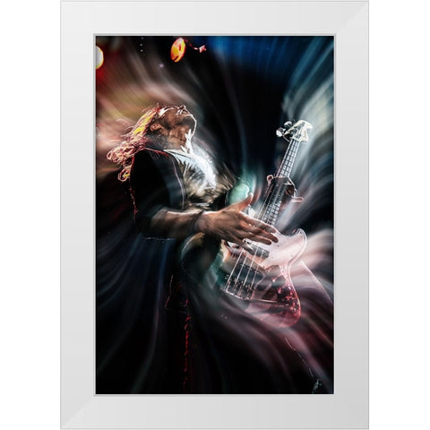 Like A Turbulence White Modern Wood Framed Art Print by Nakamatsu, Kenji