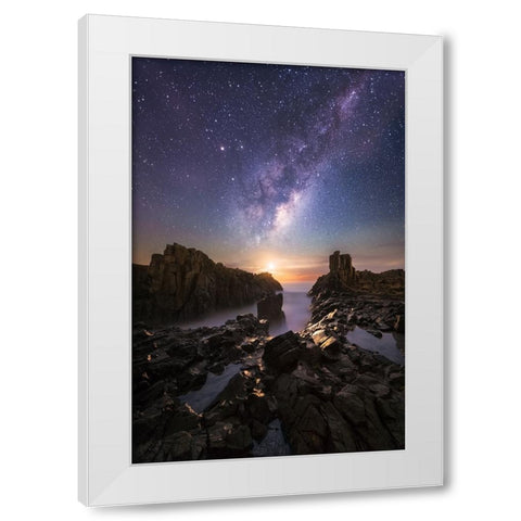 Eternal Return White Modern Wood Framed Art Print by Fan, Tim