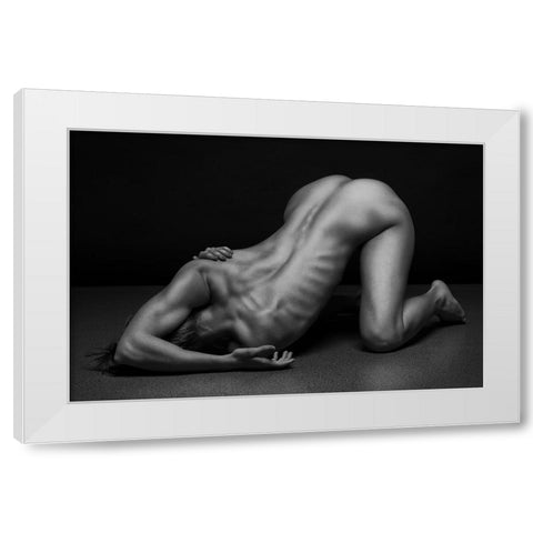 Bodyscape White Modern Wood Framed Art Print by Belovodchenko, Anton