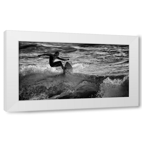 ~~ -/- ~~~~ White Modern Wood Framed Art Print by Bussiba, Eyal