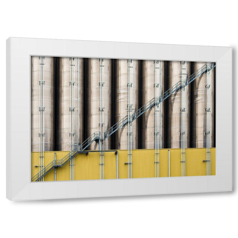 Industrial Part I White Modern Wood Framed Art Print by Stalmans, Luc