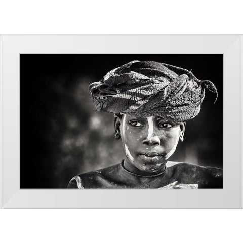 Africas Light White Modern Wood Framed Art Print by Flour, Piet