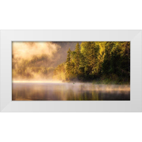 Enjoying Nature White Modern Wood Framed Art Print by Gastager, Daniel