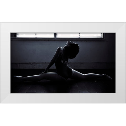 Dancer White Modern Wood Framed Art Print by Amenomori, Keiichiro