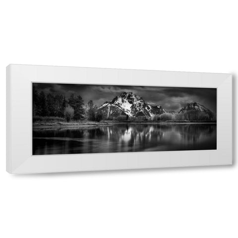 Untitled White Modern Wood Framed Art Print by Chopra, Atul