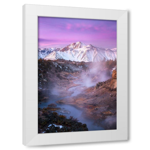 Pink Eastern Sierra White Modern Wood Framed Art Print by Gastager, Daniel