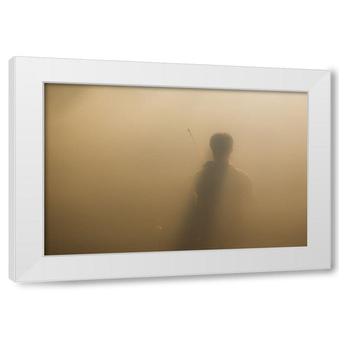 Yndi Halda 2 White Modern Wood Framed Art Print by V., Stijn