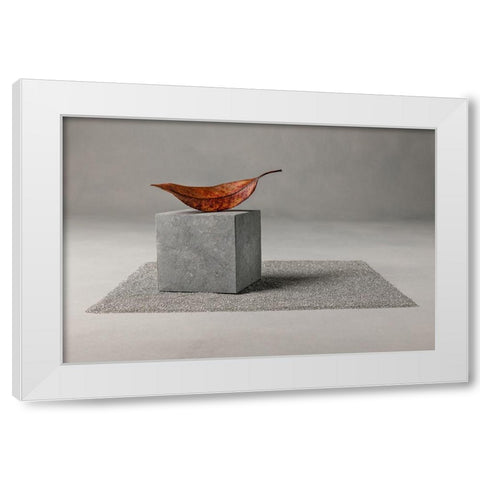 Out Of Time White Modern Wood Framed Art Print by Verot, Christophe