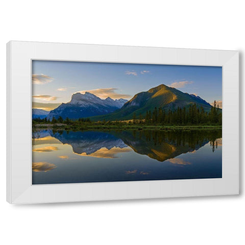 Quiet Summer Morning White Modern Wood Framed Art Print by Li, Austin
