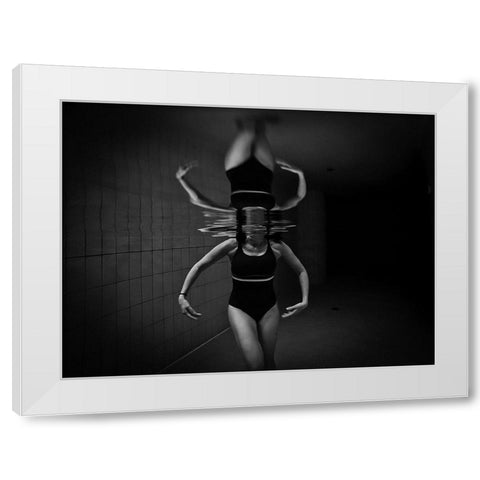 Ballerina White Modern Wood Framed Art Print by Zocca, Stefano