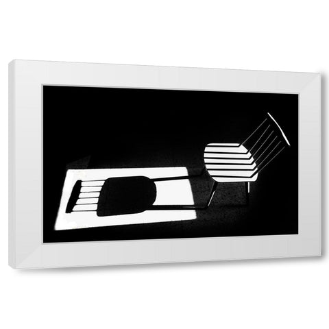 Truth A Fiction White Modern Wood Framed Art Print by Elbar, Sara-le