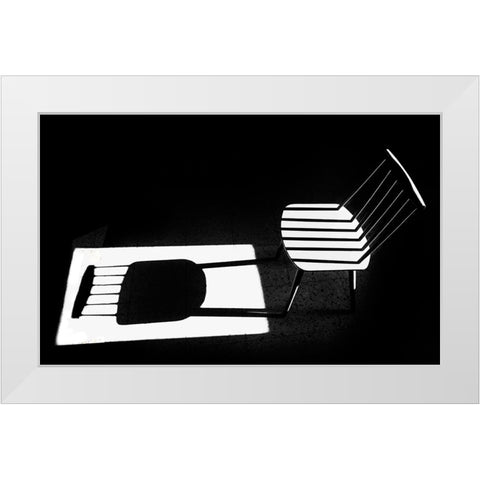 Truth A Fiction White Modern Wood Framed Art Print by Elbar, Sara-le