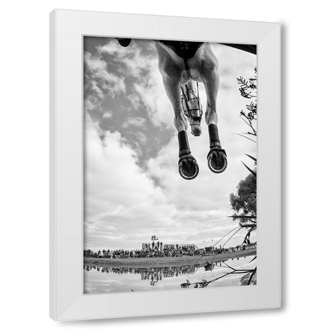 Equine Flight White Modern Wood Framed Art Print by Lee Chapman, Sharon