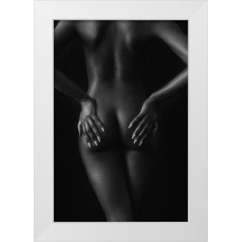 Untitled White Modern Wood Framed Art Print by Pandya, Hardik