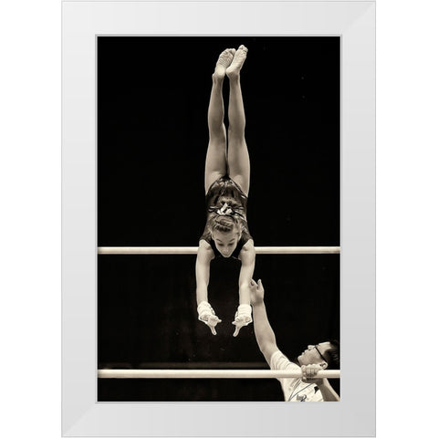 Coaching White Modern Wood Framed Art Print by Li, Rob