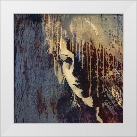 Drained White Modern Wood Framed Art Print by Grohovaz, Gaby