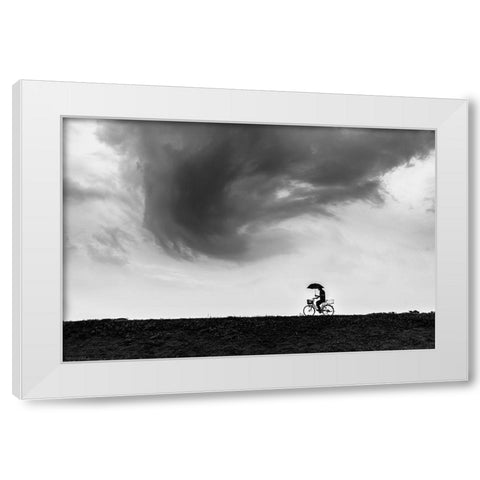 Stormbringer White Modern Wood Framed Art Print by Hashimoto, Tetsuya