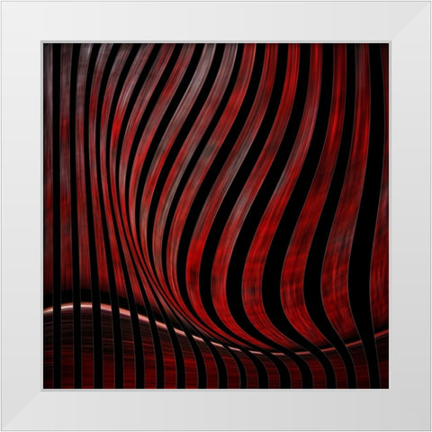 Optic Illusion White Modern Wood Framed Art Print by Claes, Gilbert